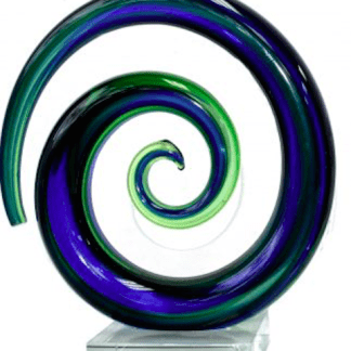 Glass Koru Spiral