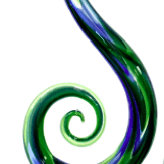 Glass Koru Double