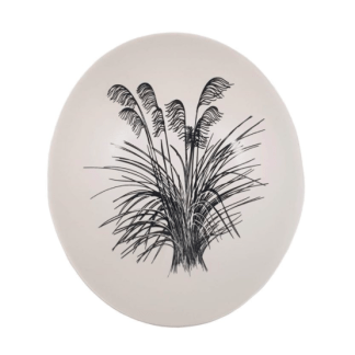 Jo Luping Design - Black Toetoe On White - 10cm Porcelain Bowl