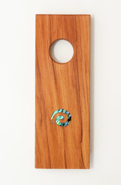 Square Wine Bottle Holder with Paua Inlay - Image 3